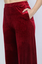 نتشي بنطلون مخملي طويل واسع نسائي