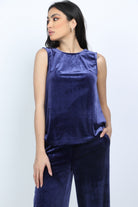 نتشي بلوزة مخملية كت نسائي