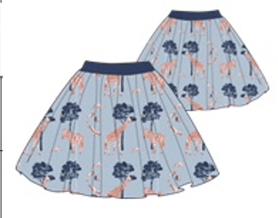 جينجرسنابس تنورة قصيرة للبنات منفوشة متعدد الألوان