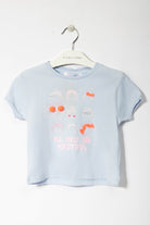 جينجرسنابس تيشيرت مطرز بالخيط كم قصير بناتي أرجواني