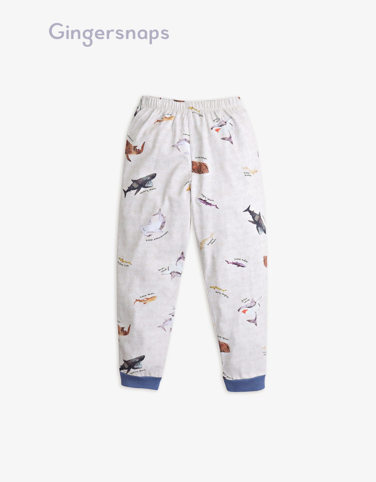 جينجرسنابس بيجامة أولادي تيشيرت نص كم أولادي أبيض