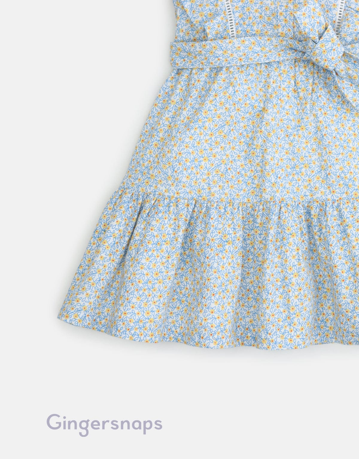 جينجرسنابس فستان بناتي طويل حمالات مورد متعدد الألوان