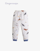 جينجرسنابس بيجامة أولادي تيشيرت نص كم أولادي أبيض