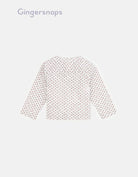 جينجرسنابس قميص بيبي ولادي بنمط عباية بنصف ياقة أبيض