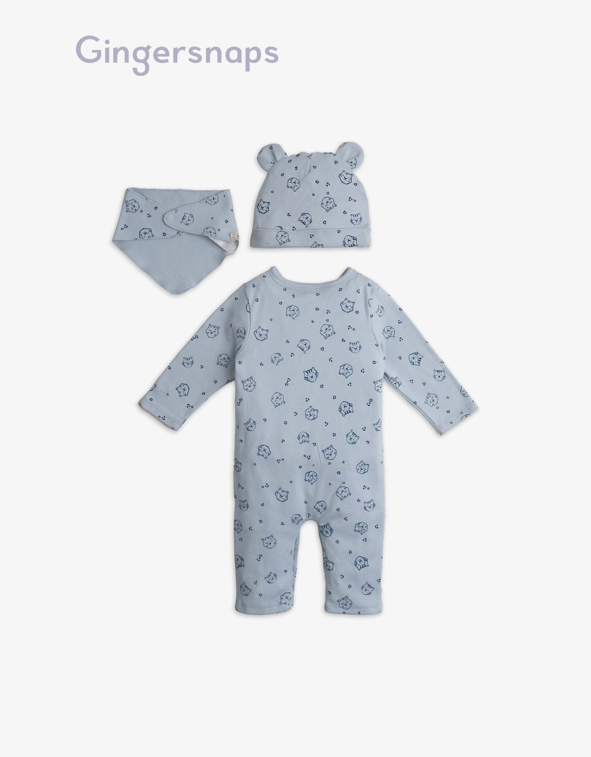 جينجرسنابس جمبسوت رضع منقوش أولادي أزرق