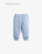 جينجرسنابس بنطلون أولادي سادة بخطوط جانبية وبرباط أزرق