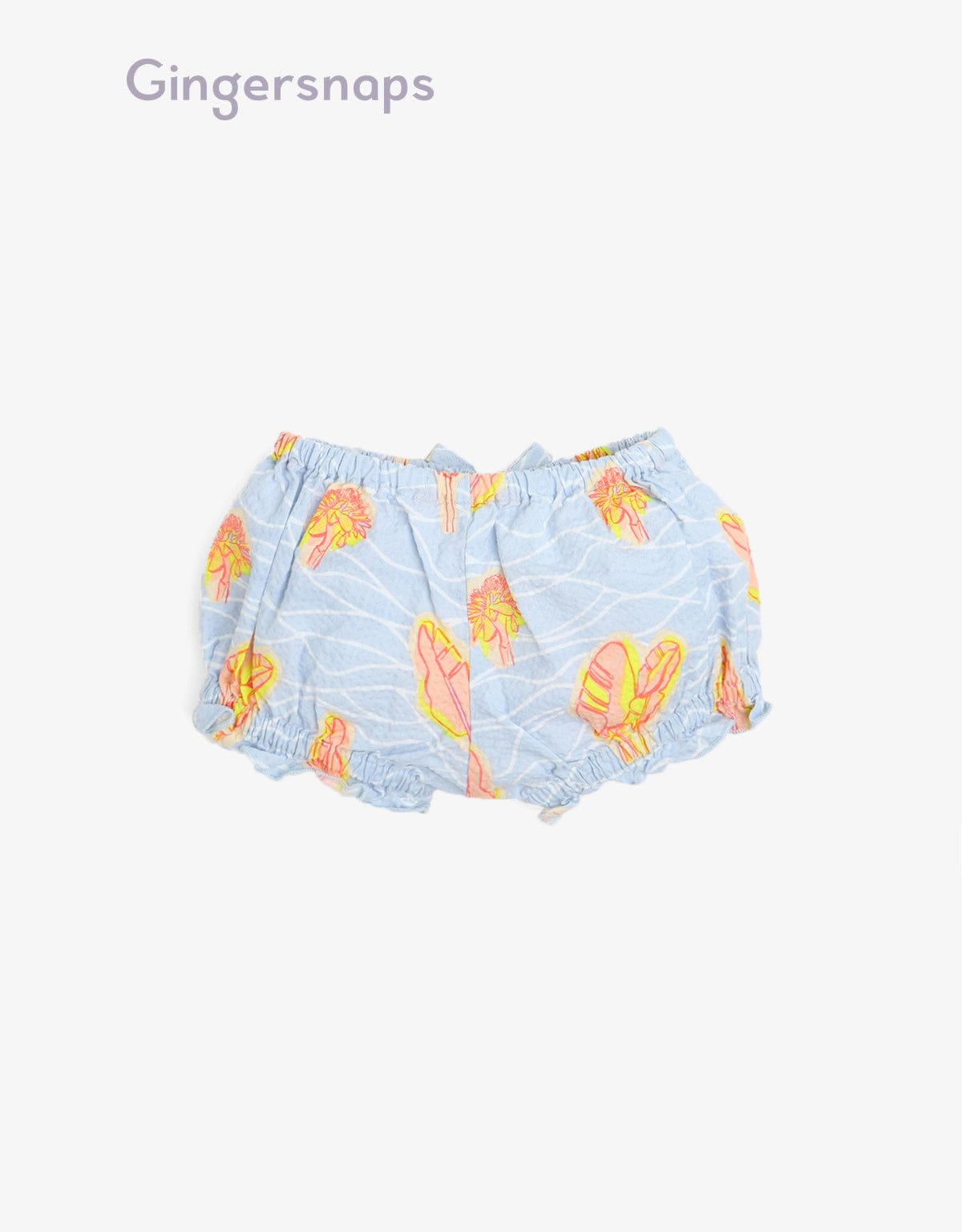 جينجرسنابس شورت رضع بناتي مشجر بخصر مطاط متعدد الألوان