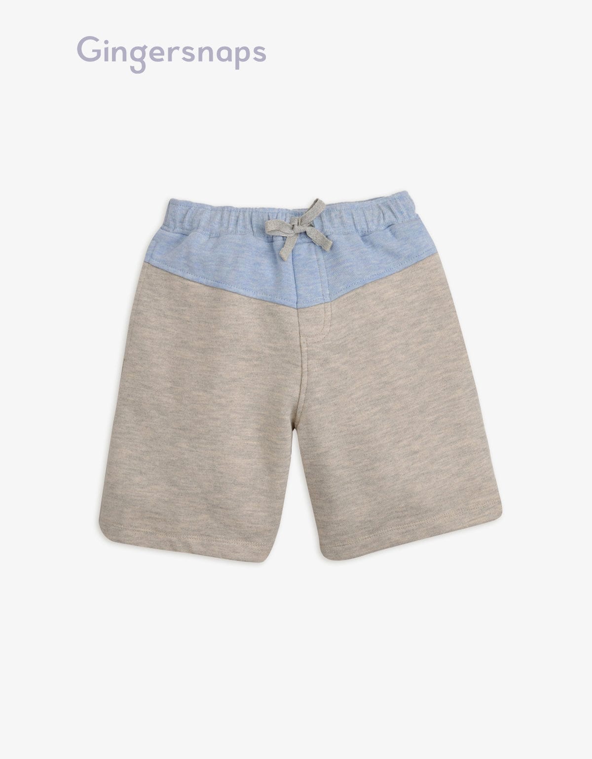 جينجرسنابس شورت ولادي قطن لونين برباط رمادي
