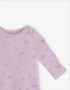 جينجرسنابس سالوبيت أطفال مواليد منقوش كم طويل وقبعة أرجواني