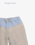 جينجرسنابس شورت ولادي قطن لونين برباط رمادي