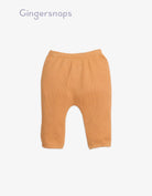 جينجرسنابس طقم بلوزة ملفوفة وبنطلون وقبعة أطفال مواليد بني