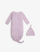 جينجرسنابس سالوبيت أطفال مواليد منقوش كم طويل وقبعة أرجواني