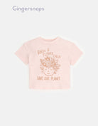 جينجرسنابس تيشيرت بنات مطبوع وردي