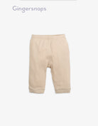 جينجرسنابس طقم مواليد سادة بلوزة ملفوفة وبنطلون وردي