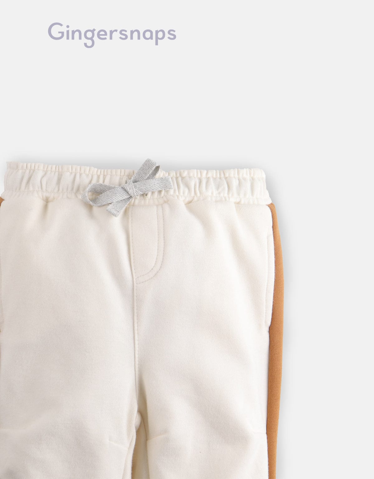 جينجرسنابس سويت بانتس بخطوط جانبية أولادي للرضع بيج