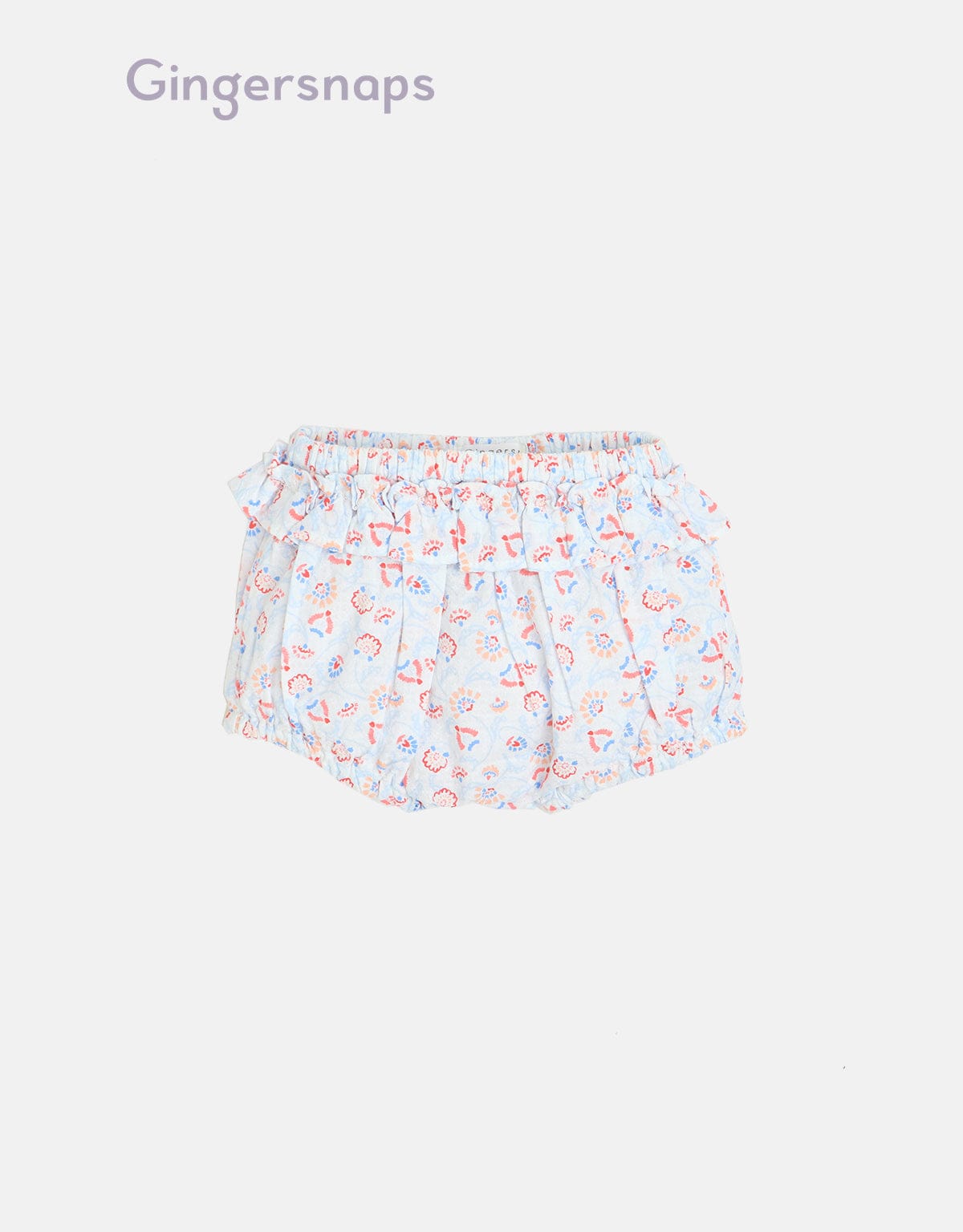 جينجرسنابس شورت رضع بناتي بنمط مشجر بخصر مطاطي متعدد الألوان