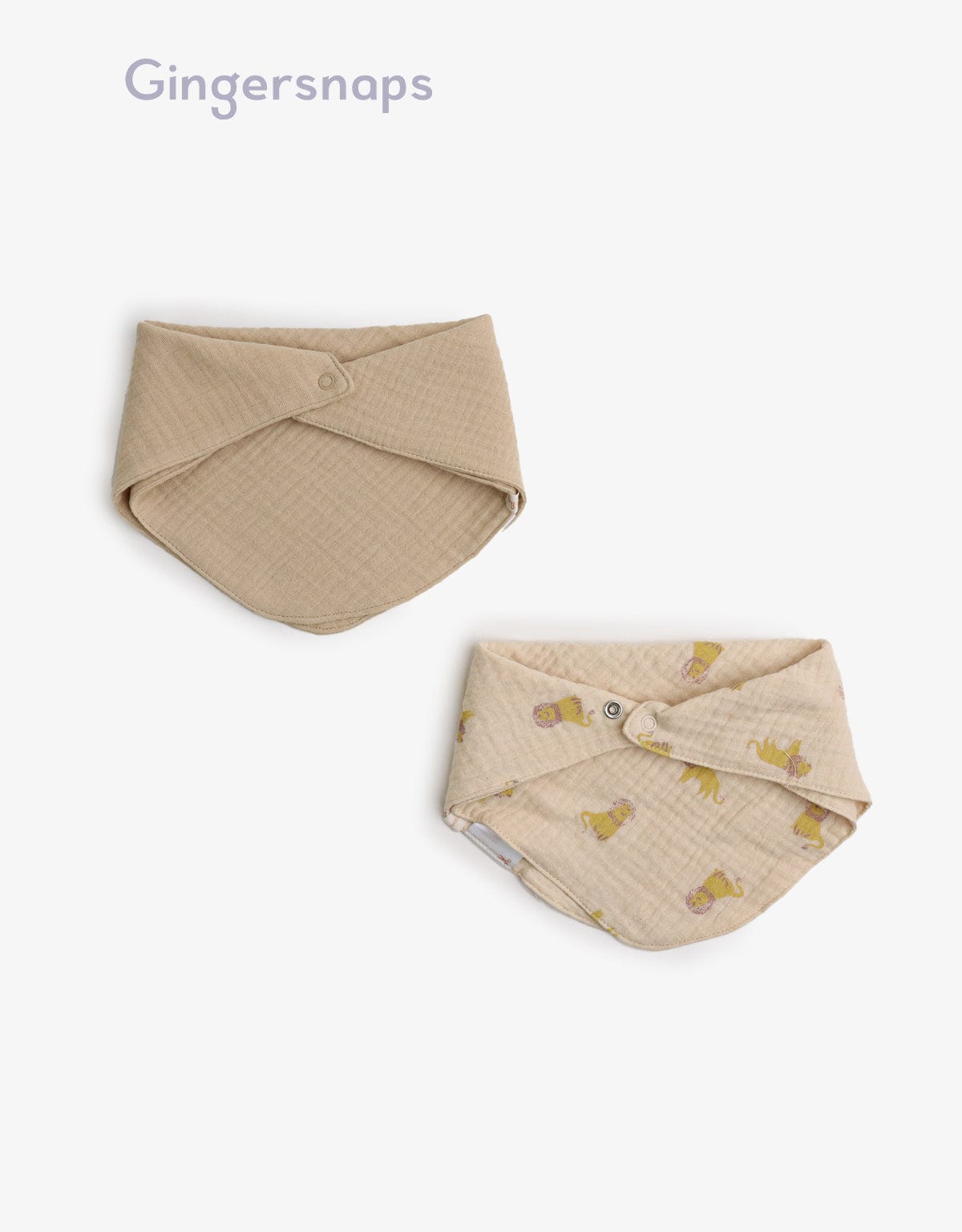 جينجرسنابس مرايل ولادي منسوجة بطبعة أسد متعدد الألوان