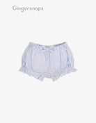 جينجرسنابس شورت رضع بناتي بكرانيش بنمط مخطط أزرق أبيض