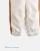 جينجرسنابس بنطلون أولادي مخطط من الجانبين بيج