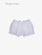 جينجرسنابس شورت رضع بناتي بكرانيش بنمط مخطط أزرق أبيض