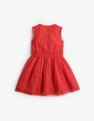 جينجرسنابس فستان كت مخصر مشجر مكشكش من أسفل بناتي أحمر