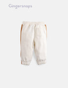 جينجرسنابس بنطلون أولادي مخطط من الجانبين بيج