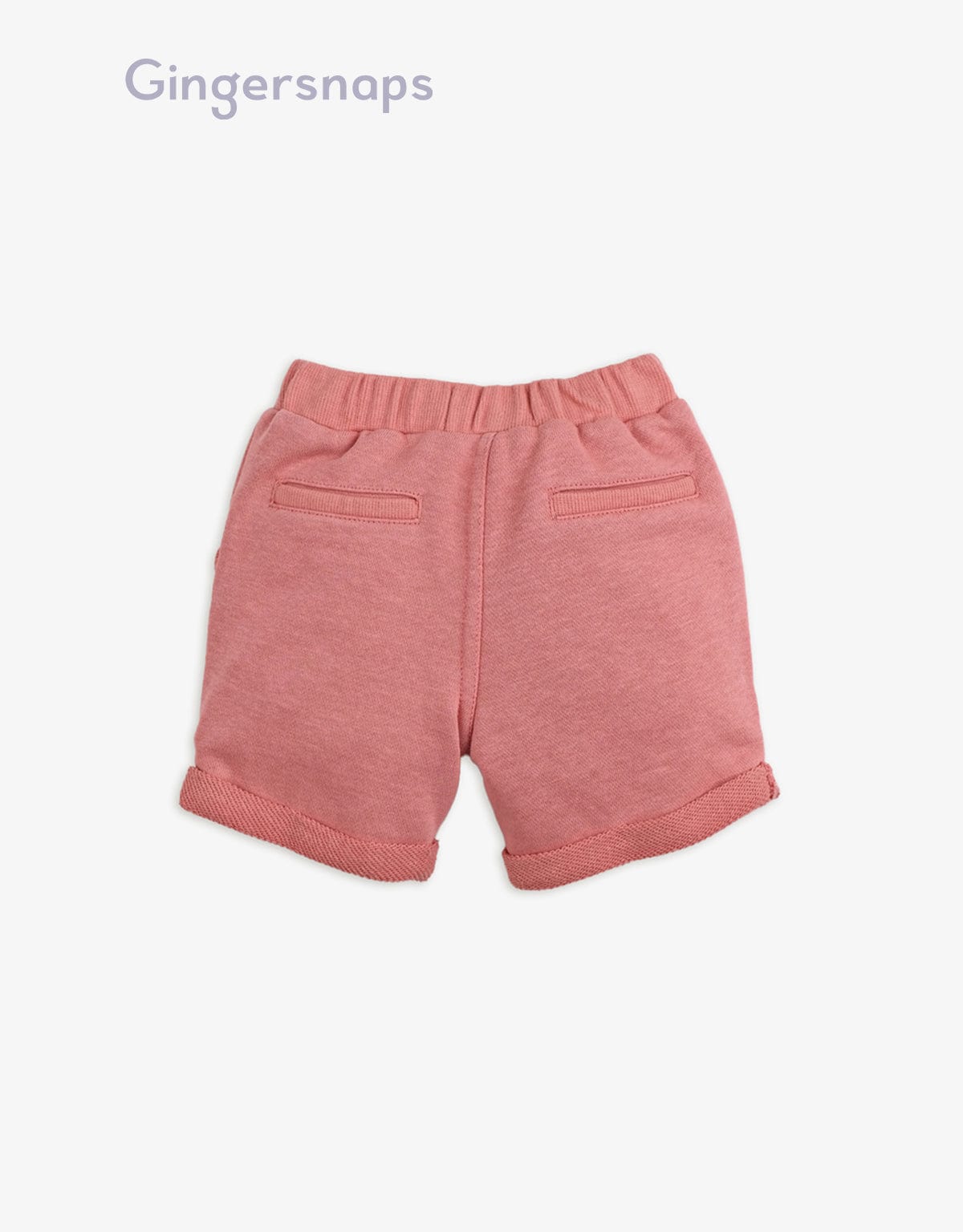 جينجرسنابس شورت بيبي ولاد قماشي سادة أحمر