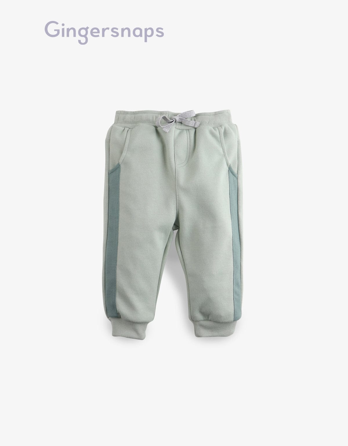 جينجرسنابس بنطلون أولادي سادة مخطط من الجانبين أخضر