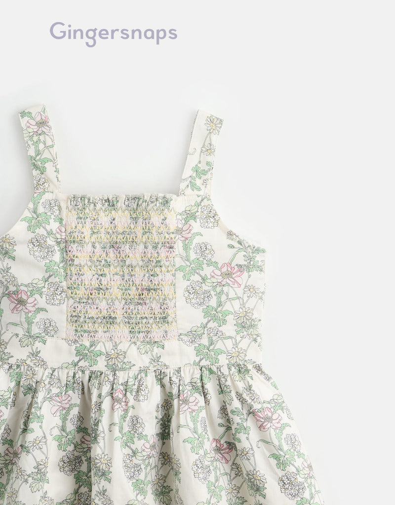جينجرسنابس فستان مورد شيفون طبقات حمالات عريضة بناتي متعدد الألوان