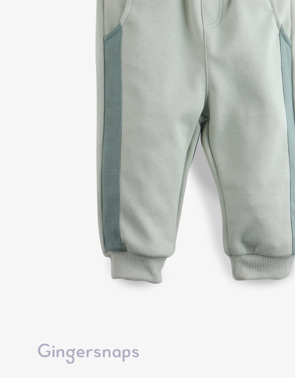 جينجرسنابس بنطلون أولادي سادة مخطط من الجانبين أخضر