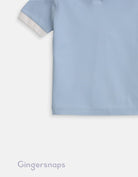 جينجرسنابس تيشيرت سادة سبعة كم قصير أولادي أزرق